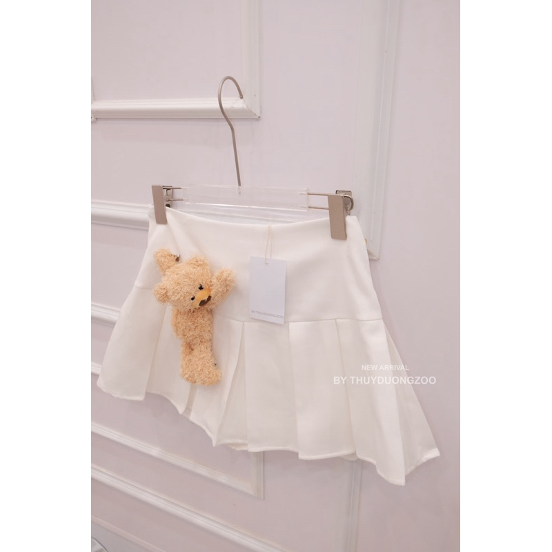 THUYDUONGZOO - CHÂN VÁY XẾP LY KÈM GẤU ( MẪU ĐỘC QUYỀN ) CÓ LÓT TRONG