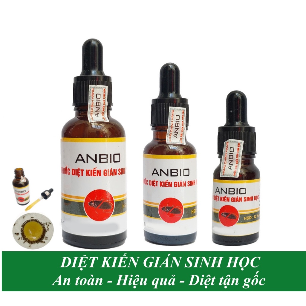 Chai diệt kiến gián sinh học ANBIO Dạng ống bóp tiện lợi với hoạt chất sinh học diệt tận gốc kiến gián An toàn Hiệu quả