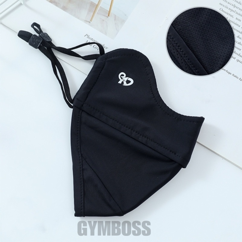 Khẩu trang vải 2 lớp chất liệu lụa băng mềm mịn chống nắng chống tia UV UPF 50+ tặng kèm thẻ test UV GB320
