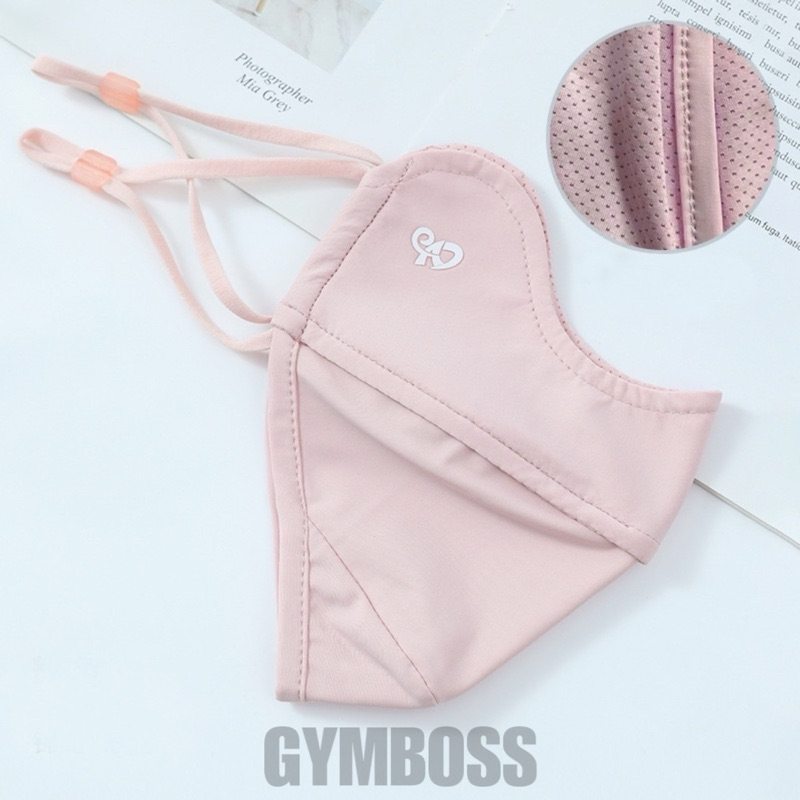 Khẩu trang vải 2 lớp chất liệu lụa băng mềm mịn chống nắng chống tia UV UPF 50+ tặng kèm thẻ test UV GB320