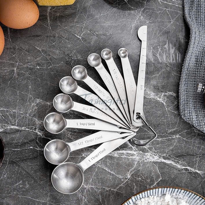 Bộ Thìa Đong KINSGEM by Chockmen Inox Cao Cấp Muỗng Đong Định Lượng Gia Vị Dùng Cho Làm Bánh Nấu Ăn