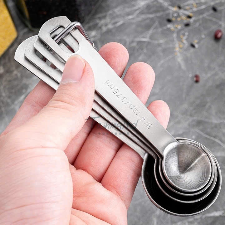 Bộ Thìa Đong KINSGEM by Chockmen Inox Cao Cấp Muỗng Đong Định Lượng Gia Vị Dùng Cho Làm Bánh Nấu Ăn