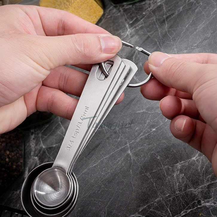Bộ Thìa Đong KINSGEM by Chockmen Inox Cao Cấp Muỗng Đong Định Lượng Gia Vị Dùng Cho Làm Bánh Nấu Ăn
