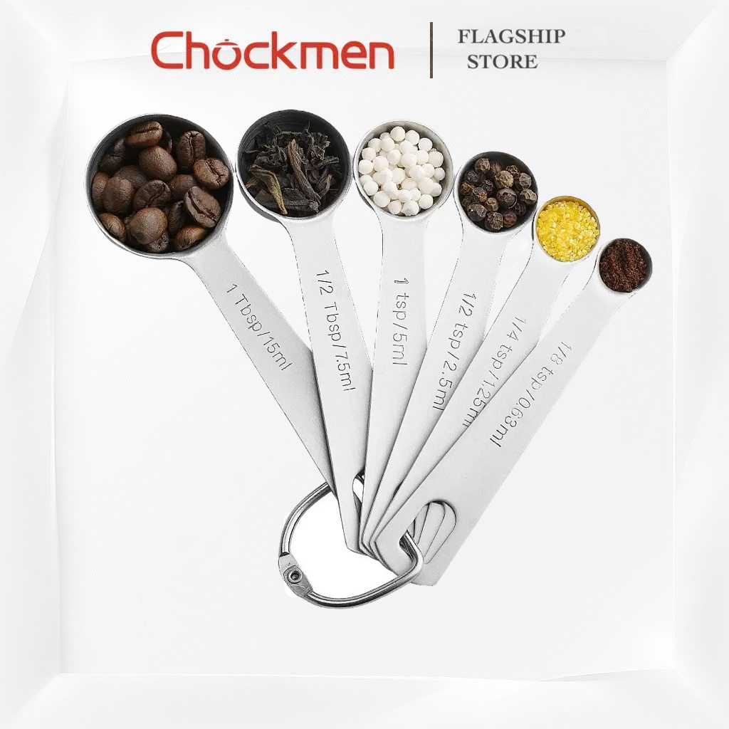 Bộ Thìa Đong KINSGEM by Chockmen Inox Cao Cấp Muỗng Đong Định Lượng Gia Vị Dùng Cho Làm Bánh Nấu Ăn