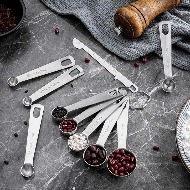 Bộ Thìa Đong KINSGEM by Chockmen Inox Cao Cấp Muỗng Đong Định Lượng Gia Vị Dùng Cho Làm Bánh Nấu Ăn