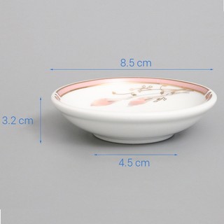 (Bao Bể Vỡ)Chén Tương, Đĩa Muối Tiêu Hoa Lan Hồng 1012 sứ Chuan Kuo cao cấp