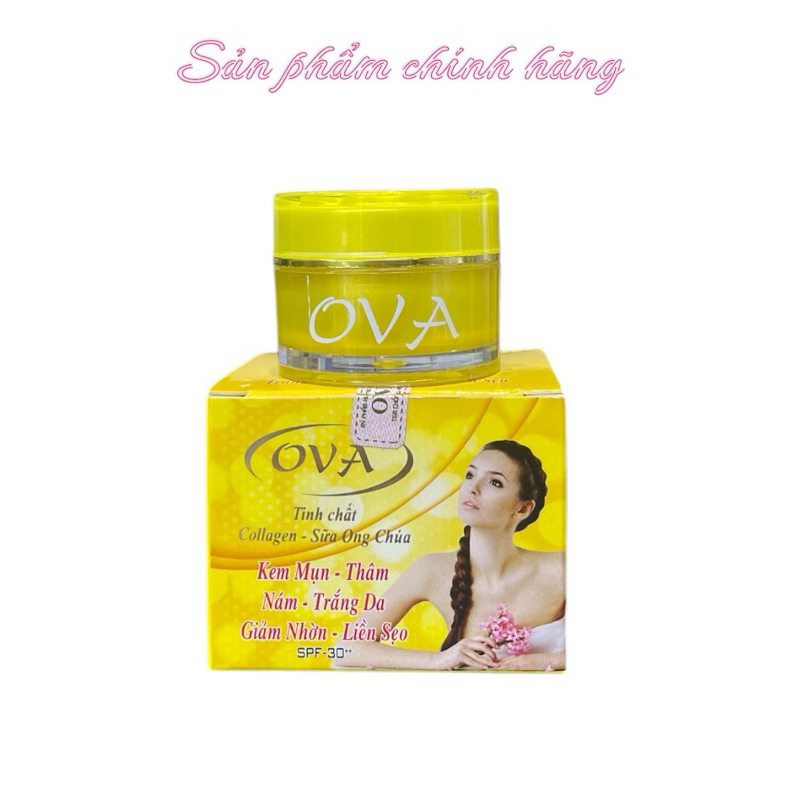 Kem Ova mụn thâm nám trắng da giảm nhờn liền sẹo 10gram chính hãng