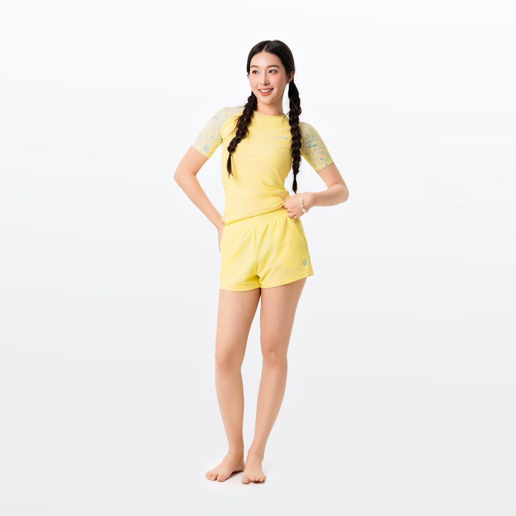 Ảnh Áo bơi nữ SOBIE tay ngắn Gorgeous Celeste 2