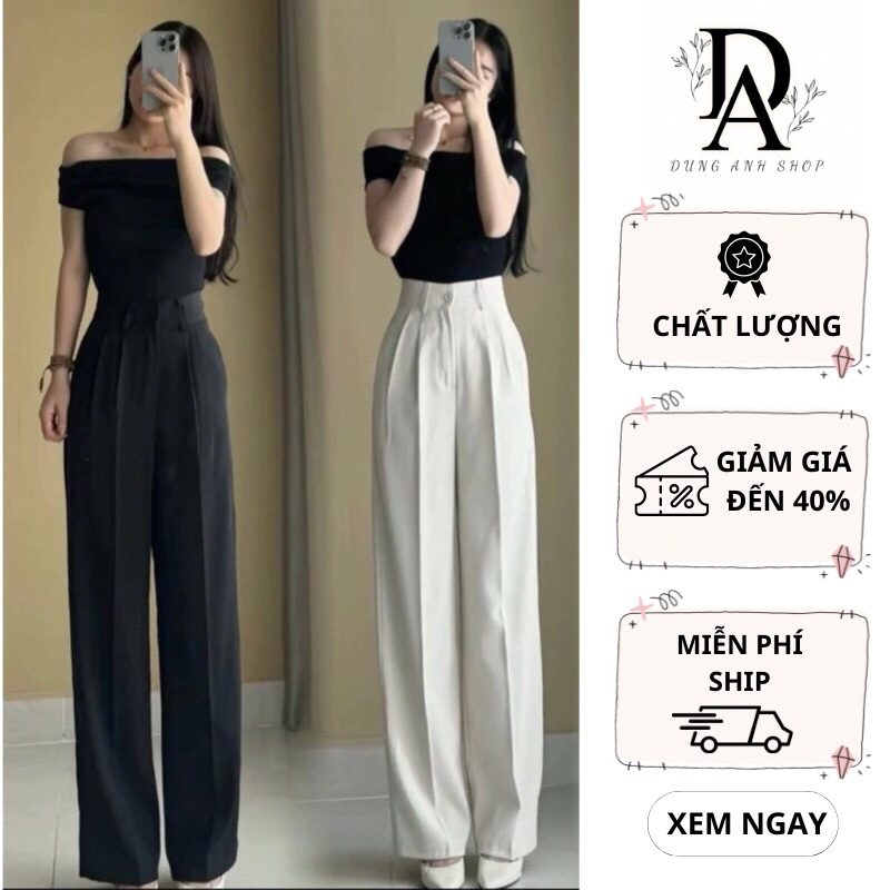 Quần Tây Ống Suông (Chất Gold Nhật) Mềm Mịn Lưng Cao Tôn Dáng dài 102