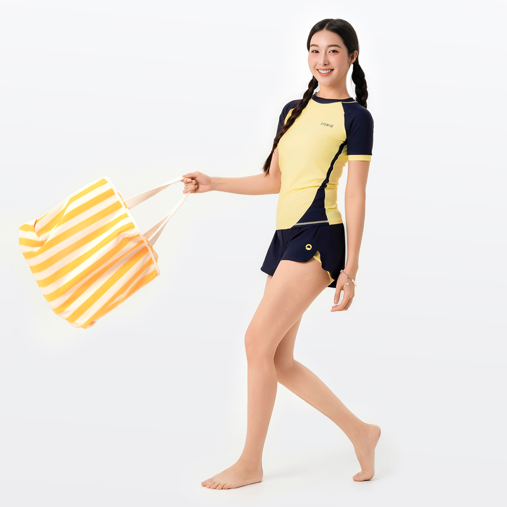 Ảnh Áo bơi nữ SOBIE tay ngắn Gorgeous Aquila 4