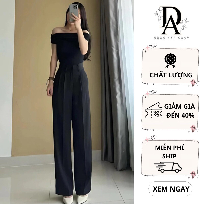 Quần Tây Ống Suông (Chất Gold Nhật) Mềm Mịn Lưng Cao Tôn Dáng Dài 97cm và 102cm