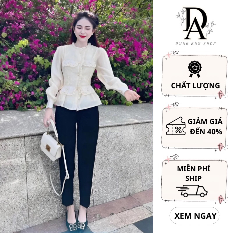 Quần tây baggy nữ chất vải tuyết mưa quần công sở
