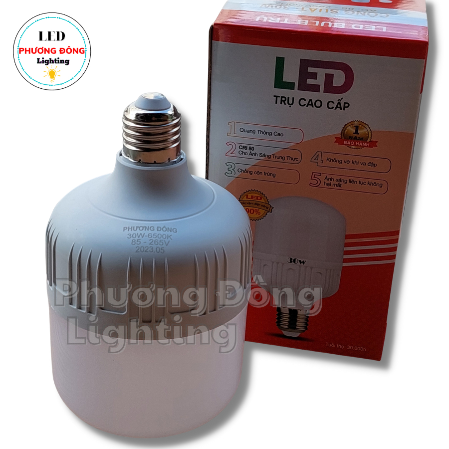 Bóng LED trụ cao cấp 30W - 40W - 50W [ Đủ Wat ] LOẠI TỐT BẢO HÀNH 12 THÁNG