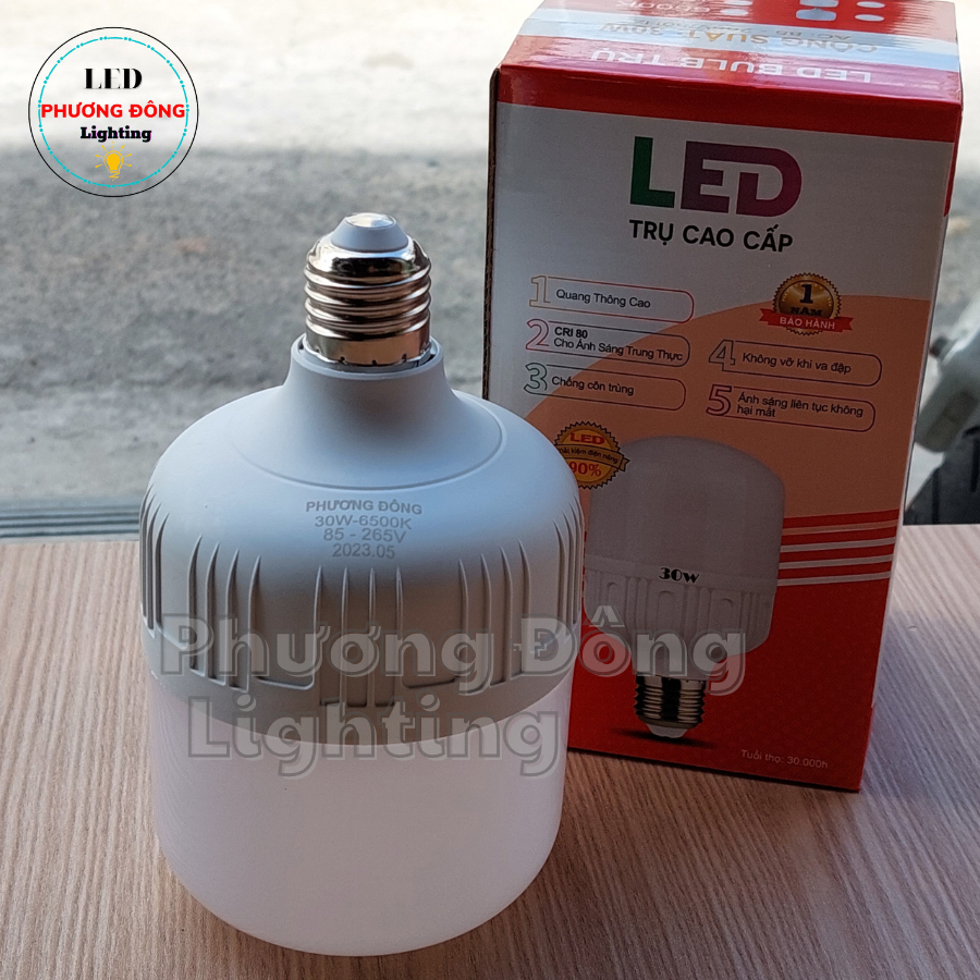 Bóng LED trụ cao cấp 30W - 40W - 50W [ Đủ Wat ] LOẠI TỐT BẢO HÀNH 12 THÁNG