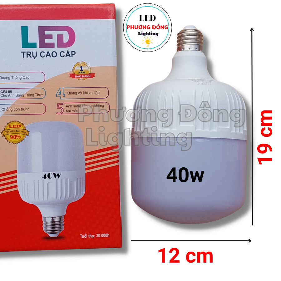 Bóng LED trụ cao cấp 30W - 40W - 50W [ Đủ Wat ] LOẠI TỐT BẢO HÀNH 12 THÁNG