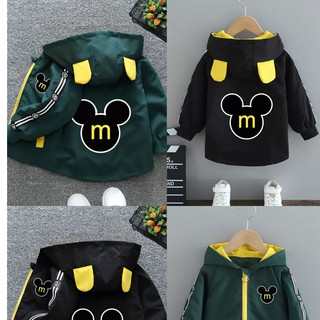 Áo Khoác Gió Có Mũ Chống Tia UV   – Áo Khoác Chống Nắng Trẻ Em Mickey Cho Bé Trai Bé Gái #N6