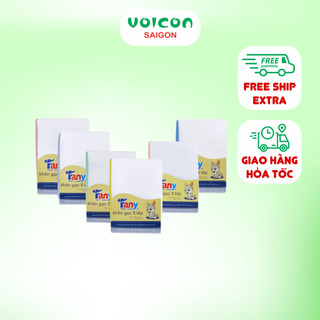 Khăn gạc cotton Fany 3, 4, 5 lớp đem lại sự mềm mại, thông thoáng cho bé (set 10 cái)