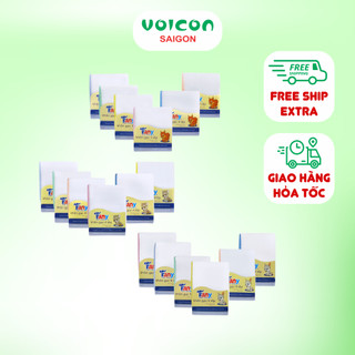 Khăn gạc cotton Fany 3, 4, 5 lớp đem lại sự mềm mại, thông thoáng cho bé (set 10 cái)