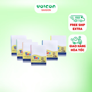 Khăn gạc cotton Fany 3, 4, 5 lớp đem lại sự mềm mại, thông thoáng cho bé (set 10 cái)