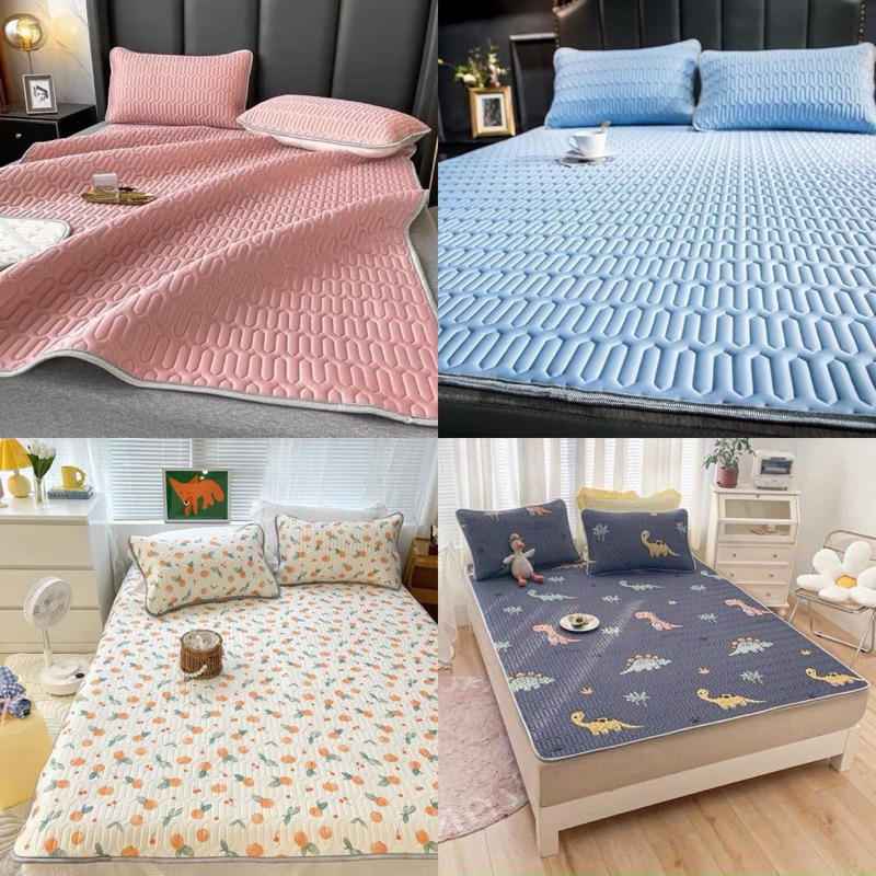 Ảnh Chiếu Điều Hòa Vải Tencel tăng2 vo goi  mát mẻ bodecor kháng khuẩn không mùi hôi cao su giảm nhiệt 4 đến 6 độ C 1
