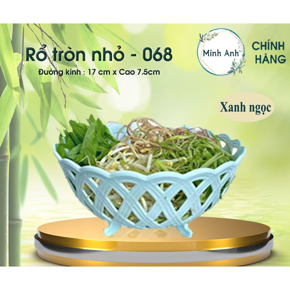 [ XUẤT VAT ]  [Hỏa tốc] Rổ nhựa tròn đựng rau củ đa năng tiện lợi nhỏ khay  TL-068 và TL-063 rổ