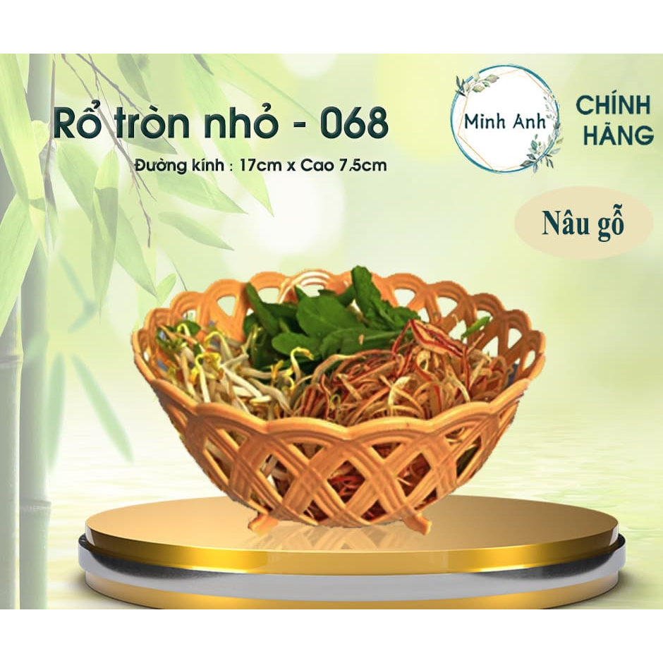 [ XUẤT VAT ]  [Hỏa tốc] Rổ nhựa tròn đựng rau củ đa năng tiện lợi nhỏ khay  TL-068 và TL-063 rổ