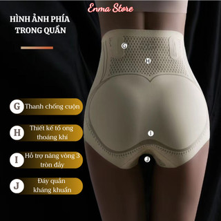 Quần Gen Nịt Bụng Định Hình, Quần Lót Cạp Cao Vải Đúc Su Thông Thoáng Chống Lộ Viền, Định Hình Eo Thon QS05