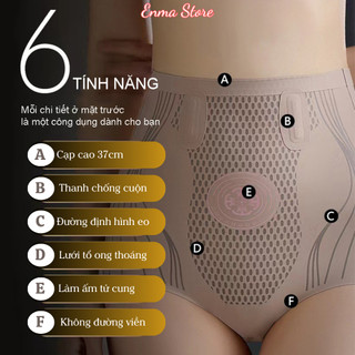 Quần Gen Nịt Bụng Định Hình, Quần Lót Cạp Cao Vải Đúc Su Thông Thoáng Chống Lộ Viền, Định Hình Eo Thon QS05