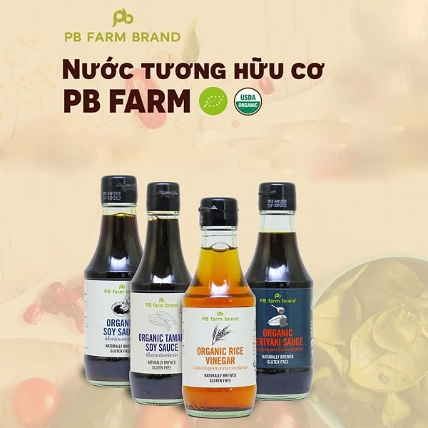 Nước tương hữu cơ Thái Lan Organic Soy Sauce Lumlum/ PB farms Tamari