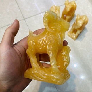 Tượng Dê , Phong Thuỷ Tuổi Mùi Đá Ngọc Hoàng Long Cao 12 cm