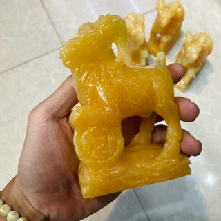 Tượng Dê , Phong Thuỷ Tuổi Mùi Đá Ngọc Hoàng Long Cao 12 cm