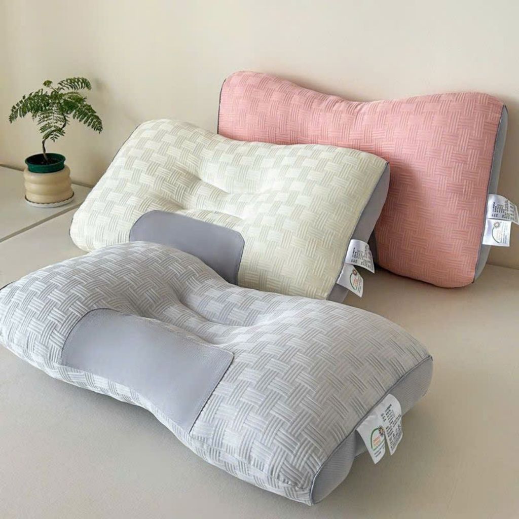 Gối Công Thái Học Cao Cấp TOPAZ BEDDING Nhập Khẩu Hỗ Trợ Ngủ Ngon Giảm Đau Cổ Vai Gáy