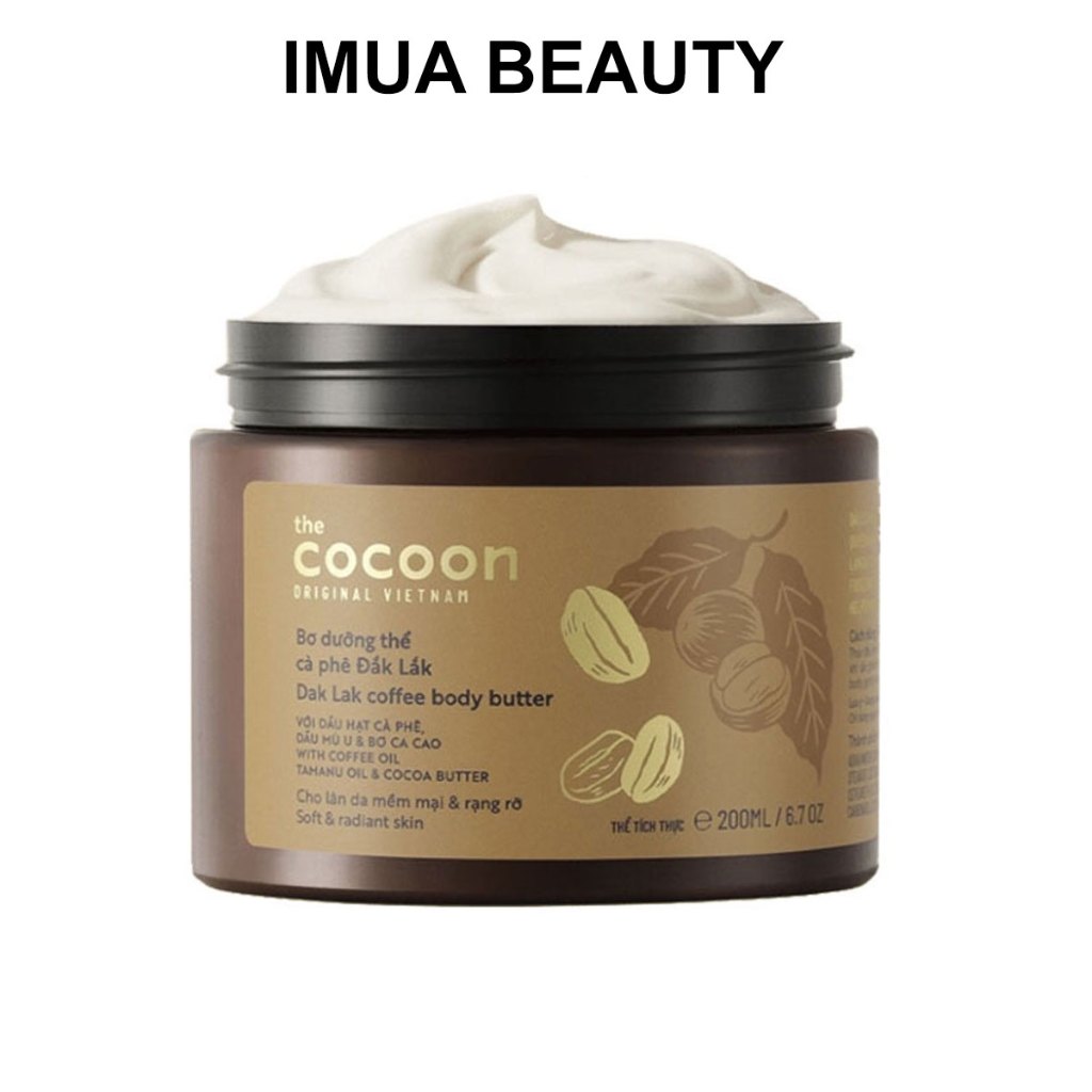 Product image Bơ dưỡng thể toàn thân body cà phê Đăk Lăk Cocoon 200ml 1