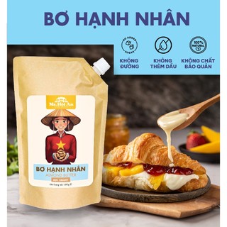 Bơ Hạnh Nhân Mịn 100% Ms. Hoi An - 1kg - Không Đường Không Dầu - Vitamin E Magie Eat Clean
