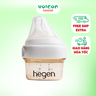 Bình sữa Hegen PPSU dung tích 60ml 150ml 240ml 330ml – núm ti mềm, chống đầy hơi, an toàn cho bé