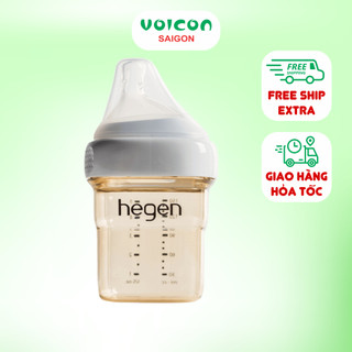 Bình sữa Hegen PPSU dung tích 60ml 150ml 240ml 330ml – núm ti mềm, chống đầy hơi, an toàn cho bé