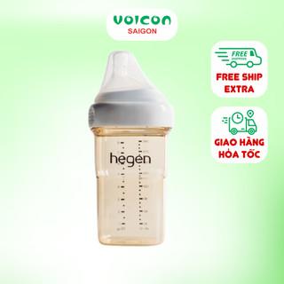 Bình sữa Hegen PPSU dung tích 60ml 150ml 240ml 330ml – núm ti mềm, chống đầy hơi, an toàn cho bé