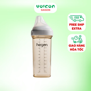Bình sữa Hegen PPSU dung tích 60ml 150ml 240ml 330ml – núm ti mềm, chống đầy hơi, an toàn cho bé