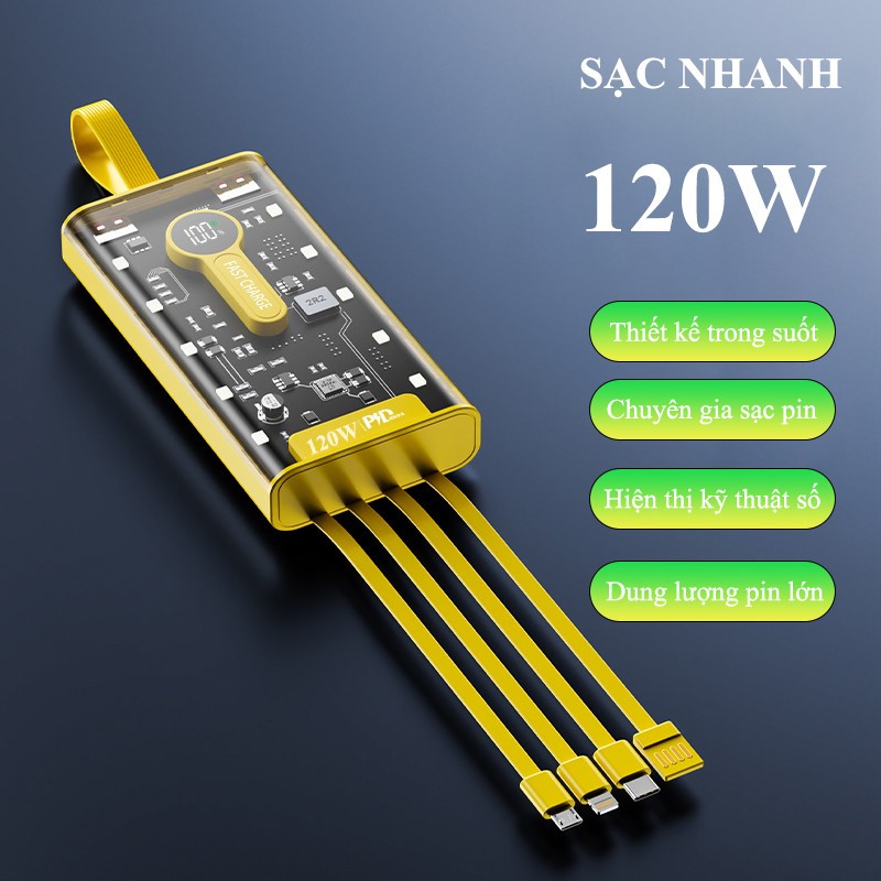 Sạc Dự Phòng Dung Lượng 10000mah 30000mah Cao Cấp 2025 ,Chính Hãng , Nhỏ Gọn Thời Trang, Bảo Hành 12 Tháng
