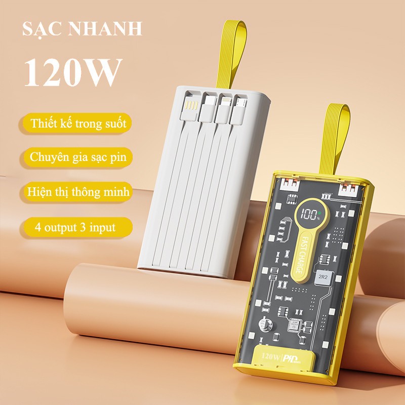 Sạc Dự Phòng Dung Lượng 10000mah 30000mah Cao Cấp 2025 ,Chính Hãng , Nhỏ Gọn Thời Trang, Bảo Hành 12 Tháng
