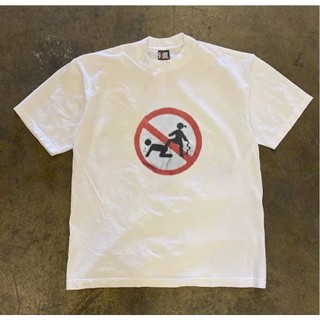 Áo phông Hè Năng Động Phối Họa Biển Báo Cấm Oánh Nhau Trẻ Trung Năng Động Chất Liệu Cotton Mền Mịn Thấm Hút Mồ Hôi