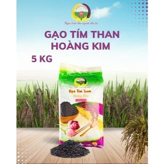 [GẠO TÍM THAN] Hoàng Kim - 5kg Eat Clean, Giảm Cân, Ăn Kiêng, Đủ  Dinh Dưỡng Cho Người Tiểu Đường