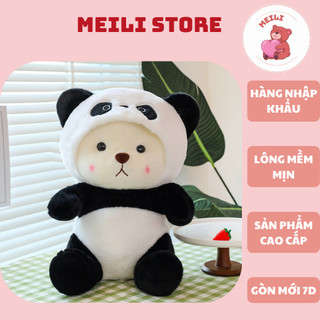 ( TẶNG QUÀ ĐÈN NGỦ CẮM )Gấu Bông Lena Gấu Trúc 40cm, Hàng Cao Cấp Mềm Mịn MEILI STORE