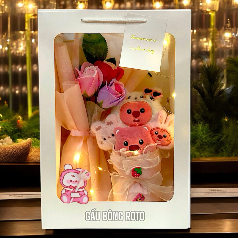 [HoảTốcHCM] Gấu bông Bó Hoa Mix Gấu Bông, yêu quà tặng bạn nữ, quà sinh Nhật cho nữ 20-10,8-3,noel❤️ | BigBuy360 - bigbuy360.vn