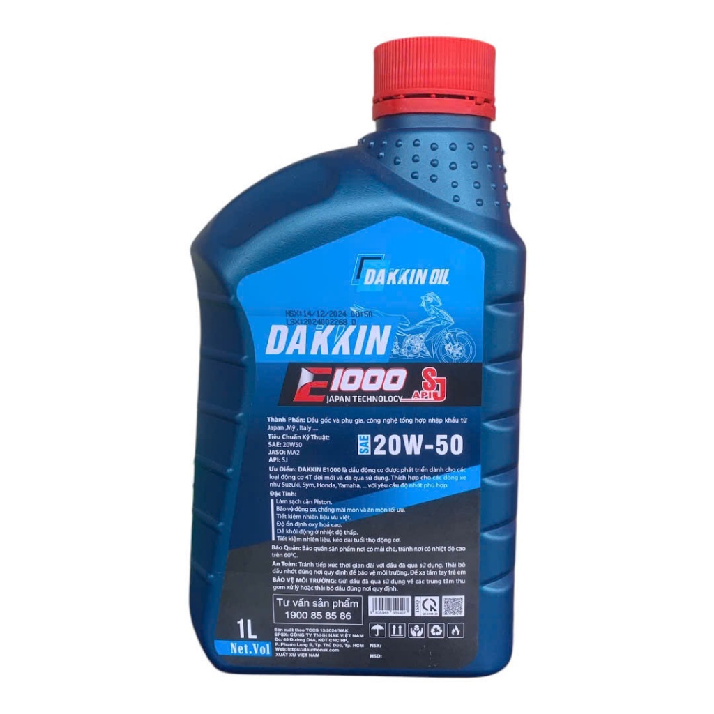 DẦU NHỚT DAKKIN E1000 XE SỐ  20W50 SJ