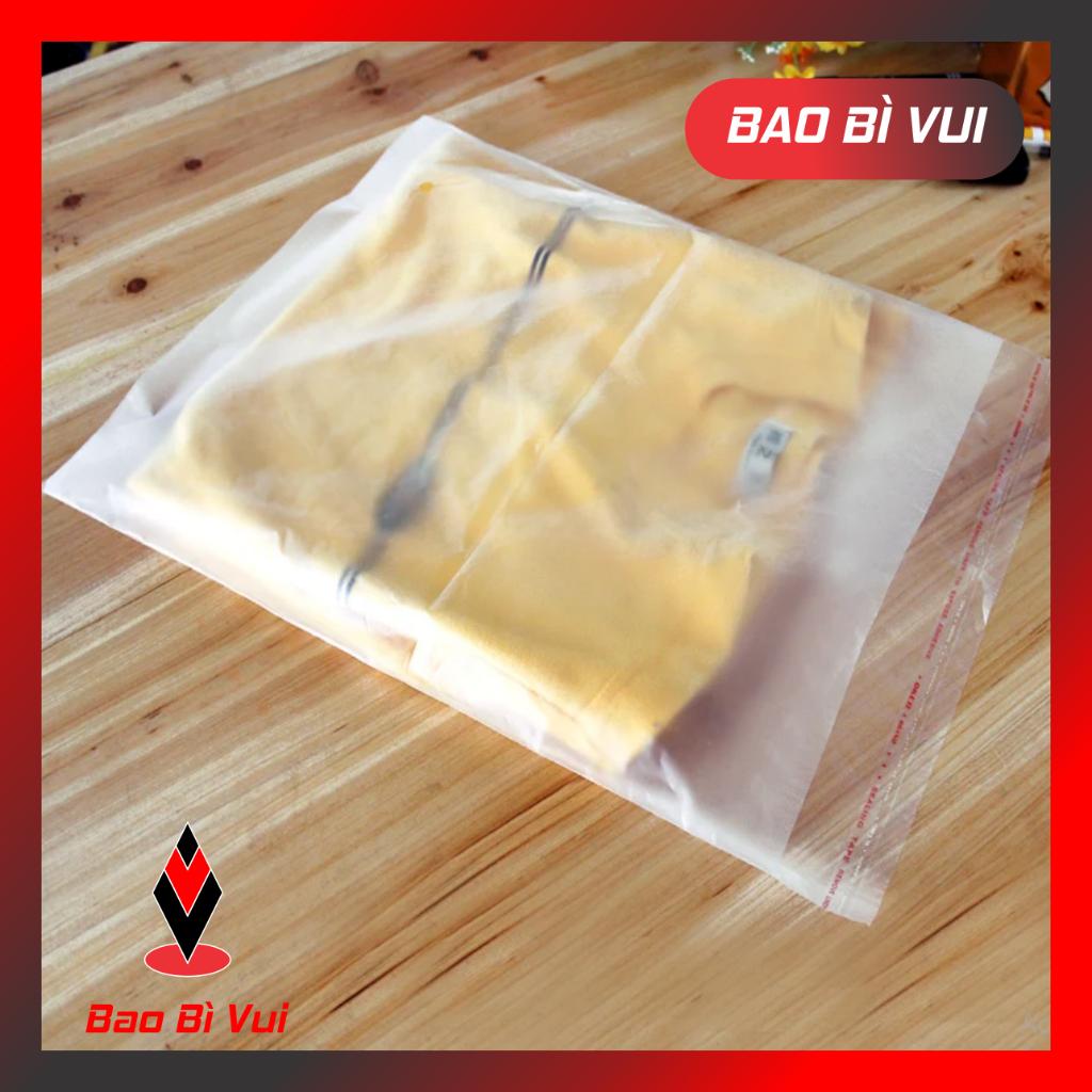 [1kg] Túi dán miệng trong mờ - băng keo - BAO BÌ VUI