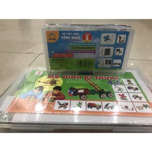 Bộ Lắp Ghép Mô Hình Kỹ Thuật Điện lớp 4 - 5 (Tấm năng lượng mặt trời, máy phát điện, pin)CN