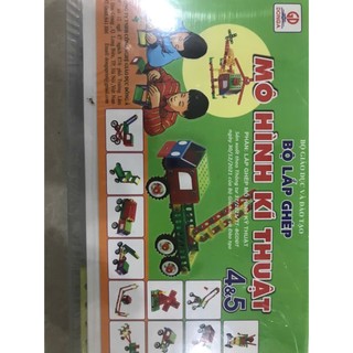 Bộ Lắp Ghép Mô Hình Kỹ Thuật Điện lớp 4 - 5 (Tấm năng lượng mặt trời, máy phát điện, pin)CN