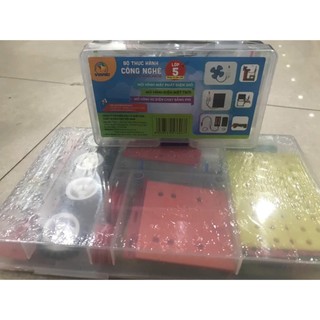 Bộ Lắp Ghép Mô Hình Kỹ Thuật Điện lớp 4 - 5 (Tấm năng lượng mặt trời, máy phát điện, pin)CN