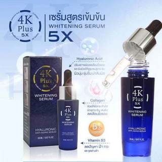 Serum 4K Plus 5X Whitening Th ái Lan 20ml – Dưỡng Trắng, Căng Bóng Da